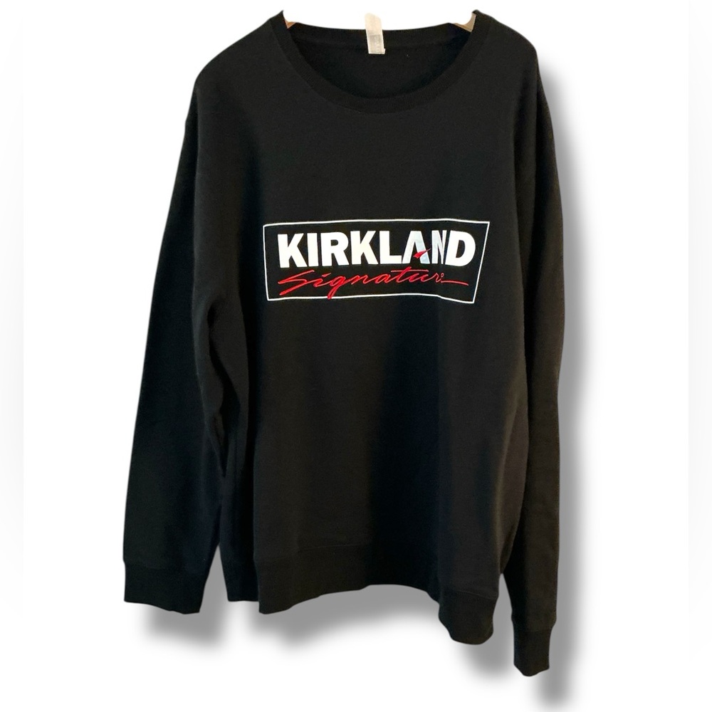 Kirkland signature script  crewneck sweatshirt